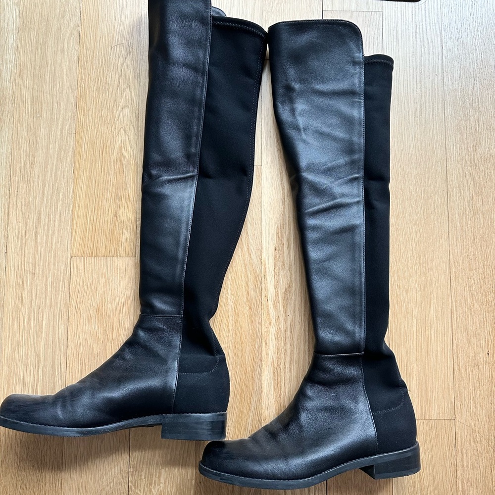 Stuart Weitzman Women's 5050 Over-the-Knee Black Boots